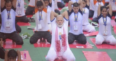PM Narendra Modi Does Yoga In Rain, Thousands Join Him: 10 Points